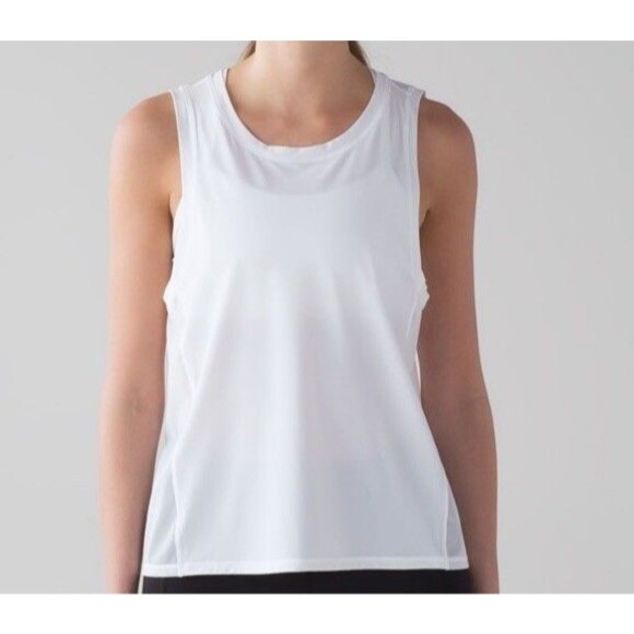 Lululemon Size 4 Sole Training Tank Top White - Picture 1 of 4
